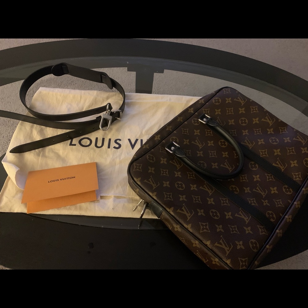 Louis Vuitton Monogram Macassar Canvas Handbag